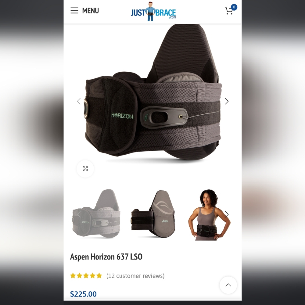 Aspen Horizon Back Brace
